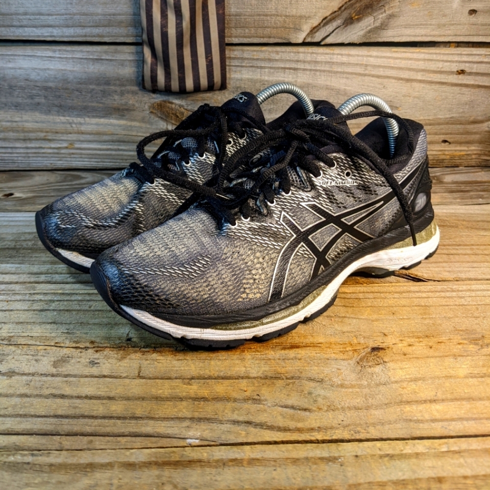 Asics nimbus 20 running,s8, women,black silver